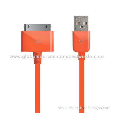 Micro USB Data Sync Charger Cable for iPhone 4/4s, MFI License, Colors/Customized Logo/OEM Welcomed